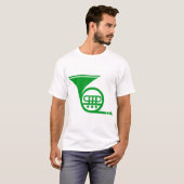 Franse hoorn - Grass Green T-shirt (Voorkant volledig)
