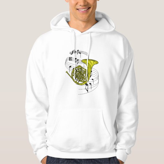 Franse hoorn hoodie (Voorkant)