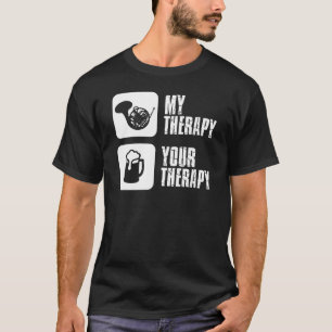 franse hoorn is mijn therapie t-shirt
