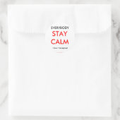 Franse hoorn kan ik transponeren ronde sticker (Tas)