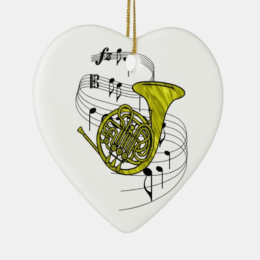 Franse hoorn keramisch ornament (Rechts)