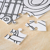 Franse hoorn legpuzzel (Zijkant)