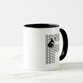 Franse hoorn letter F Mok (Voorkant rechts)