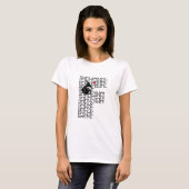 Franse hoorn letter F T-shirt (Voorkant volledig)
