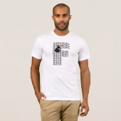 Franse hoorn letter F T-shirt (Voorkant volledig)