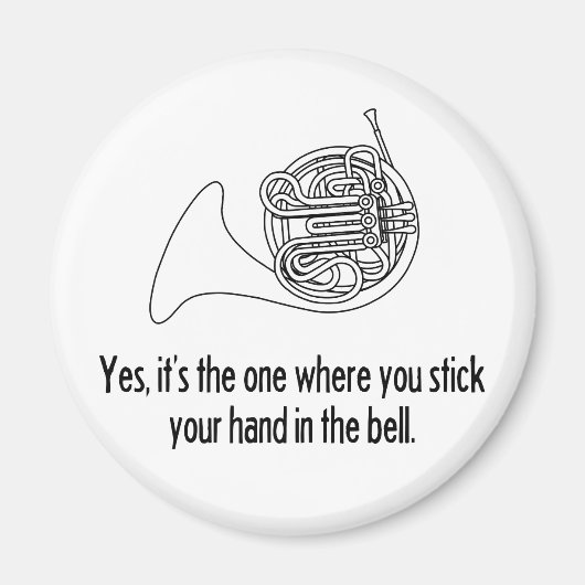 Franse hoorn magneet (Voorkant)