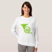 Franse hoorn - Martian Green T-shirt (Voorkant volledig)