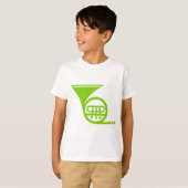 Franse hoorn - Martian Green T-shirt (Voorkant volledig)