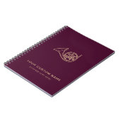 Franse hoorn messing muziek leraar Bourgondië Mode Notitieboek (Linkerzijde)