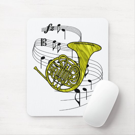 Franse hoorn muismat (Met muis)