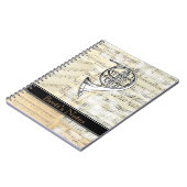 Franse Hoorn Music Spiral-laptop Notitieboek (Linkerzijde)