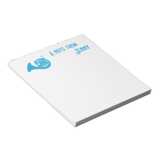 Franse hoorn notitieblok (Schuin)