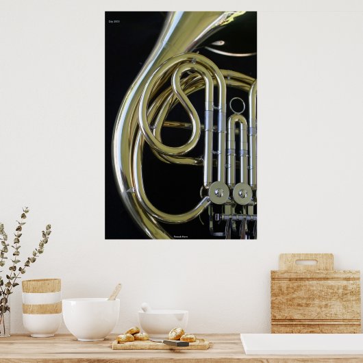 Franse hoorn poster (Keuken)