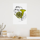 Franse hoorn poster (Keuken)