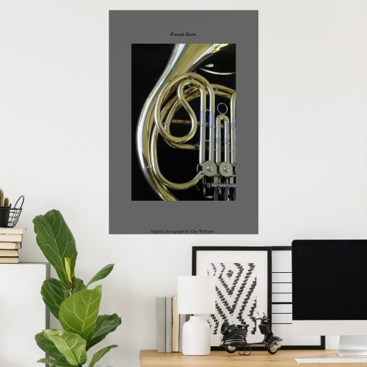 Franse hoorn poster (Thuiskantoor)