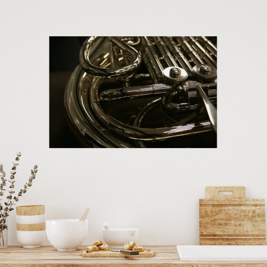 Franse hoorn poster (Keuken)