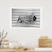 Franse hoorn poster (Keuken)