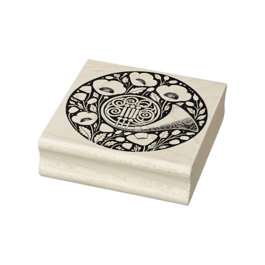 Franse hoorn rubberstempel (Stempel)