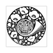 Franse hoorn rubberstempel (Afrduk)