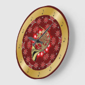 Franse hoorn ~ Silver ~ Red ~ Gold ~ Kerstmis ~ Grote Klok (Hoek)