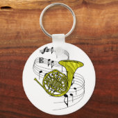 Franse hoorn sleutelhanger (Voorkant)