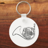 Franse hoorn sleutelhanger (Voorkant)