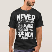 Franse hoorn speler kleding instrument messing muz t-shirt (Voorkant)