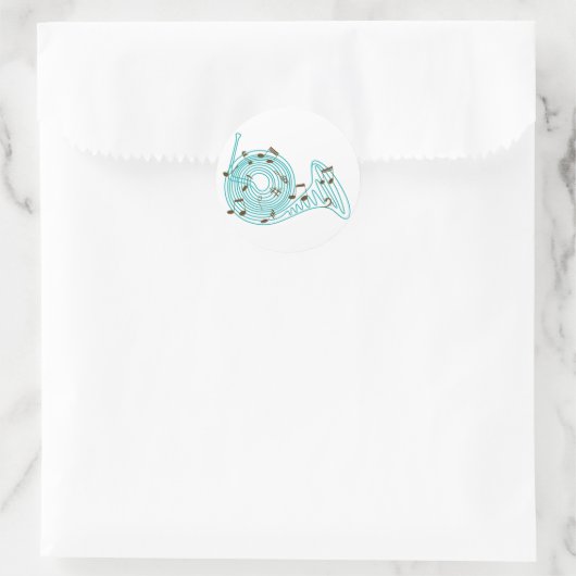 Franse hoorn Stickers (Tas)