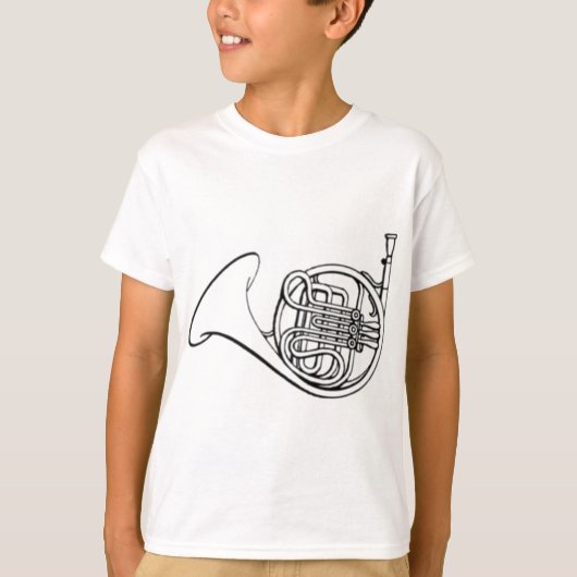 Franse hoorn t-shirt (Voorkant)
