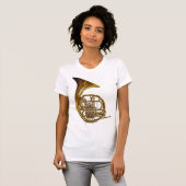 franse hoorn t-shirt (Voorkant volledig)