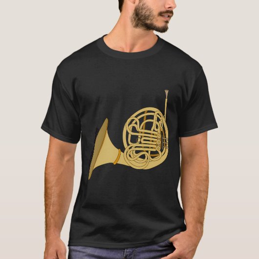 Franse hoorn t-shirt (Voorkant)