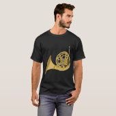 Franse hoorn t-shirt (Voorkant volledig)