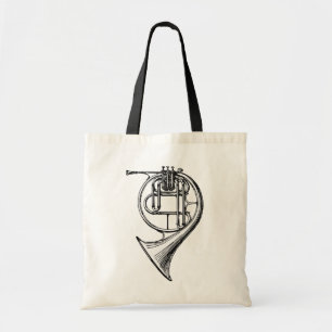 Franse hoorn tote bag