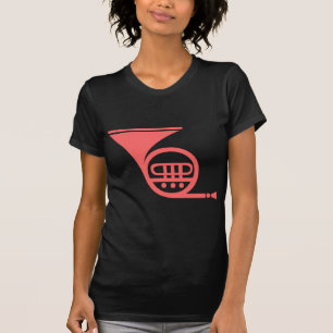 Franse hoorn - Tropisch roze T-shirt