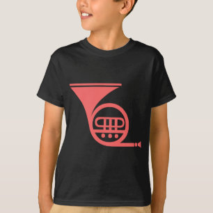 Franse hoorn - Tropisch roze T-shirt