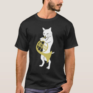 Franse hoorn TShirt voor mannen met een Franse kar