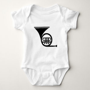 Franse hoorn - zwart romper