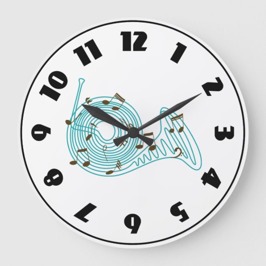 Franse hoornklok grote klok (Voorkant)