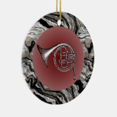 Franse Horn Drawing Pendant Ornament (Rechts)