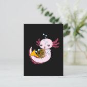 Franse Horn Gift Kinder Axolotl Big Band Briefkaart (Staand voorkant)