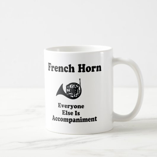 Franse Horn Gift Koffiemok (Rechts)