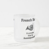 Franse Horn Gift Matglas Koffiemok (Voorkant rechts)