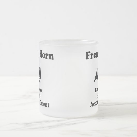 Franse Horn Gift Matglas Koffiemok (Center)