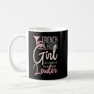Franse Horn Girl Funny Music Lover Marching Band3 Koffiemok