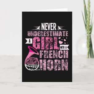 Franse Horn Girl Kaart