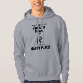 Franse Horn Happy Place Hoodie (Voorkant)