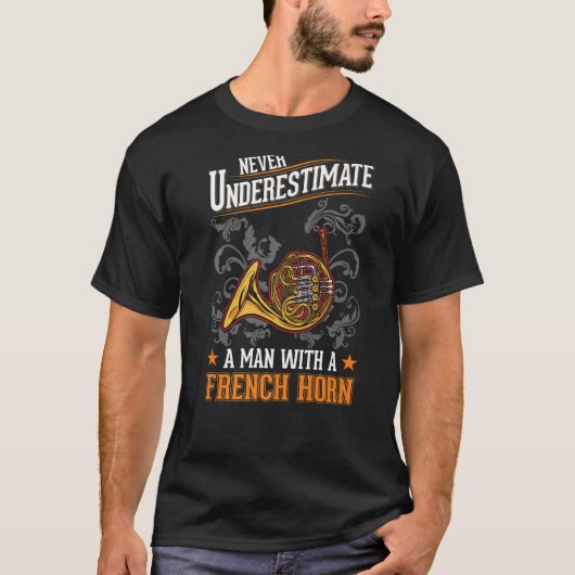 Franse Horn Man T-shirt (Voorkant)