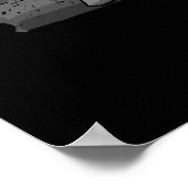 Franse Horn Music Dinosaur Gift Kinder Horn Poster (Hoek)