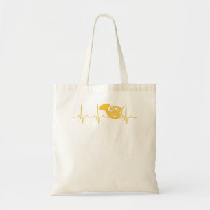 Franse Horn Music Lover Heartbeat Franse Horn4 Tote Bag