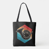 Franse Horn Music Tote Bag (Achterkant)